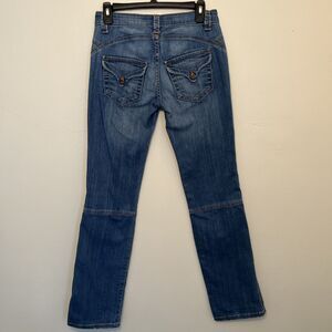 BIG STAR JEANS Vintage Y2K Ultra Low Rise Bootcut Jeans, Medium Wash- 28”